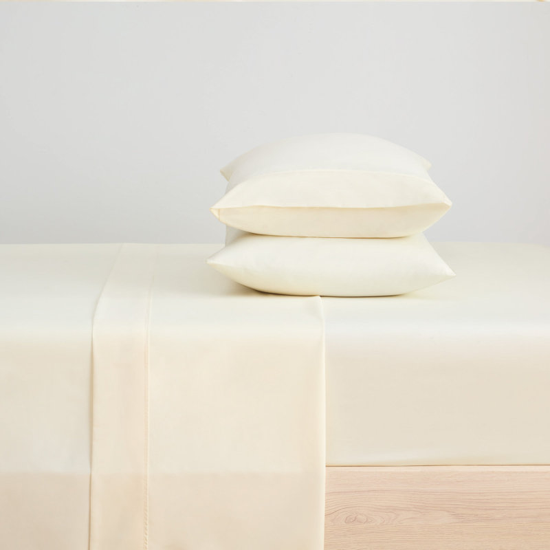 Host & Home Soft Brushed Hypoallergenic Microfiber Flat Sheets - Pack of 6, King Flat Sheet, Ivory