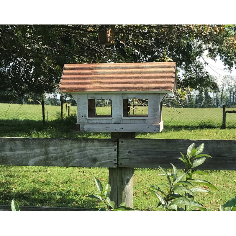Bird in Hand Series 13" x 20" x 10" Columbia Covered Bridge Feeder