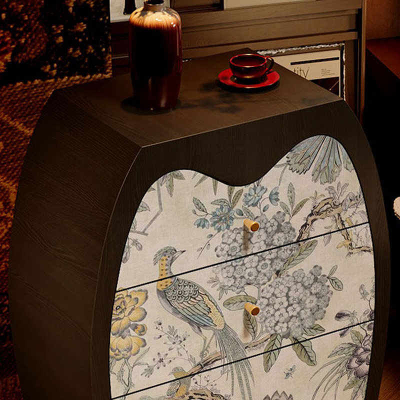 Commode à tiroirs vintage pour oiseaux