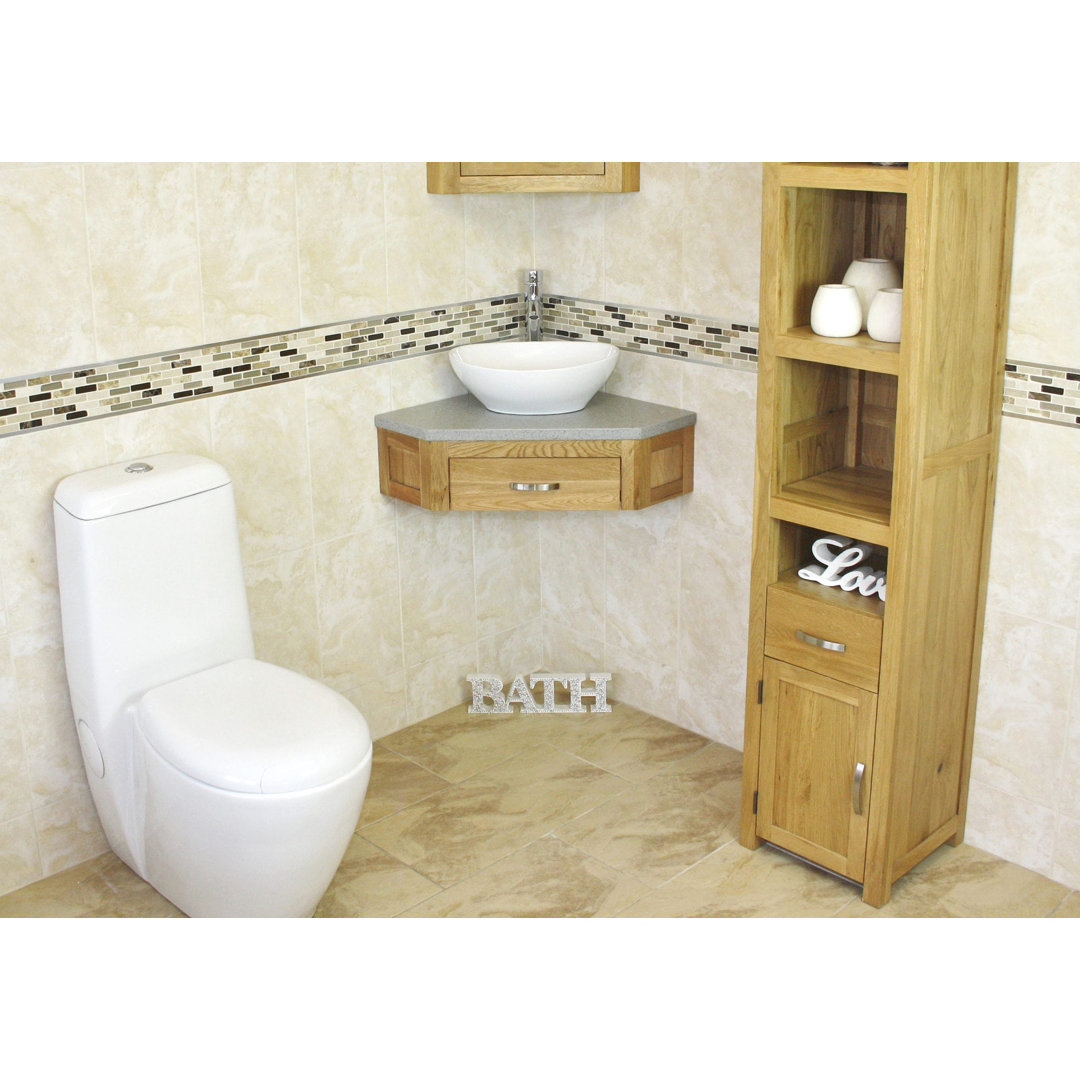 Crank 550mm Single Bathroom Vanity with Vessel Ceramic Basin