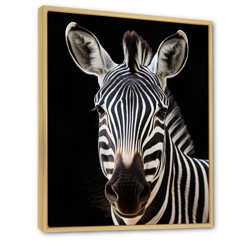 " Striking Zebra Patterns IV ", 32" H x 16" W x 1" D, Maple