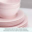 Trellis Pink 12-Pc Dinnerware Set, Service For 4, Bone China