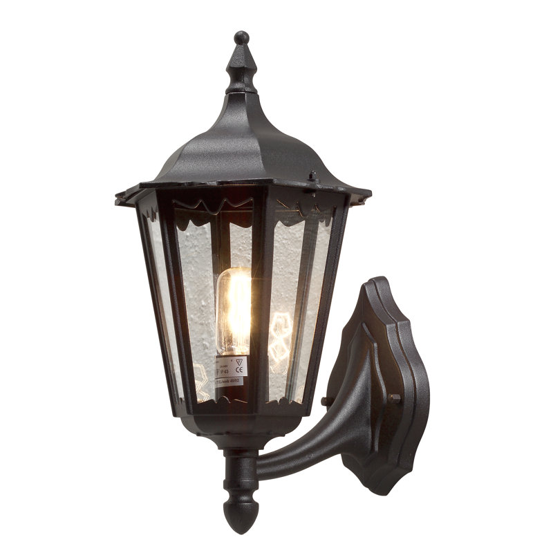 Firenze Outdoor Wall Lantern, Black