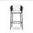 Polyethylene (PE) Wicker Outdoor Stool with Cushion-120796948-99425542-99424062