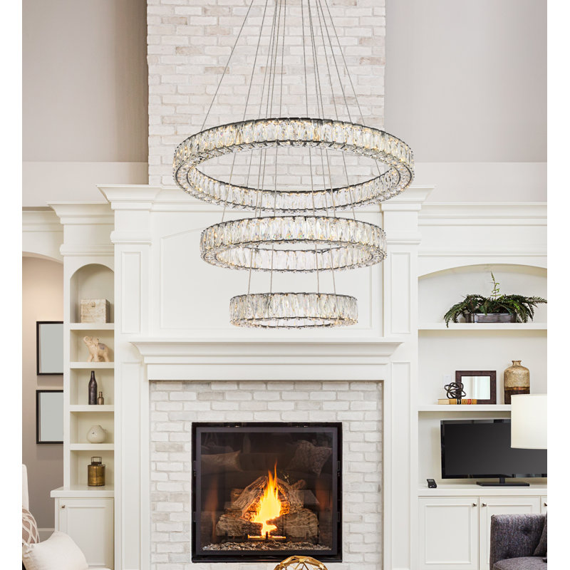 Maart Chandelier, Black, 21" H x 31.50" W x 31.50" D