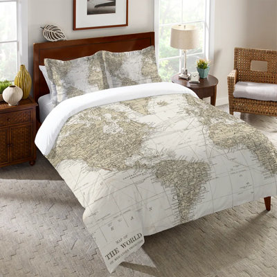 Housse de couette réversible en microfibre Get Out and See the World