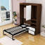 Lit escamotable avec tablettes de rangement et tiroirs Lotshaw-1893918834