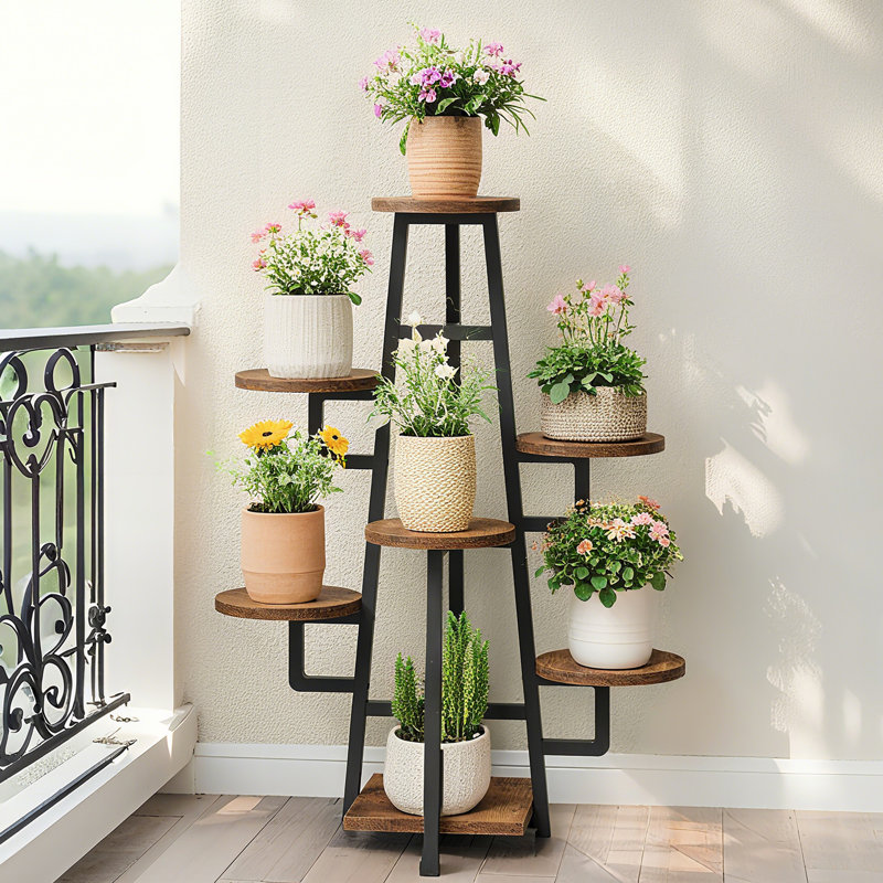 7-Tier Plant Stand, Brown