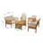 Dunn Outdoor 5 Piece Sofa Seating Group with Cushions-882028464-882028470