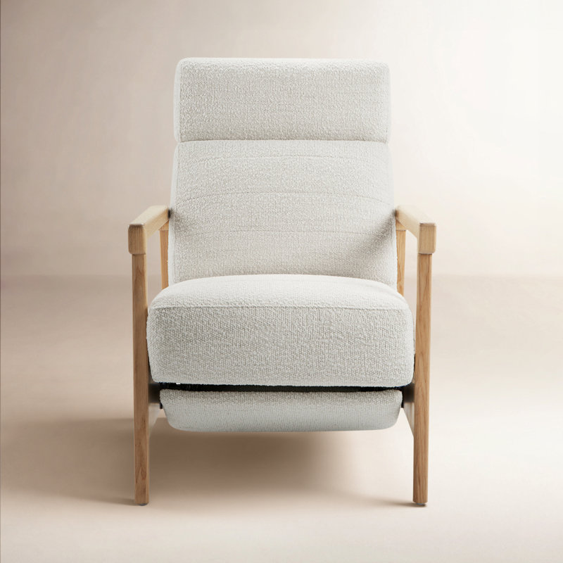 Darwen Amada Upholstered Recliner, Merino Pearl Performance Boucle