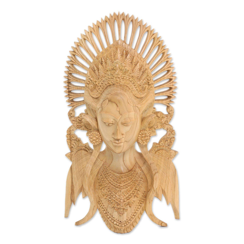 Novica Janger Dancer Wood Mask