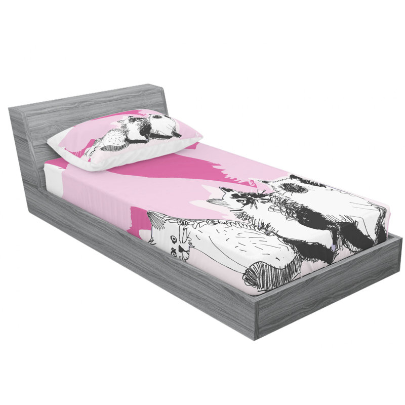 Microfiber Sheet Set, Twin XL Sheet Set with Fitted Sheet