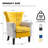 Velvet Accent Chair Upholstered Tufted Wingback With Nailhead Around For Room(Set Of 2)-321624522