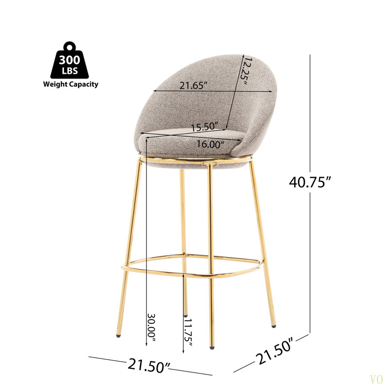 Tabouret de bar Celano, Beige