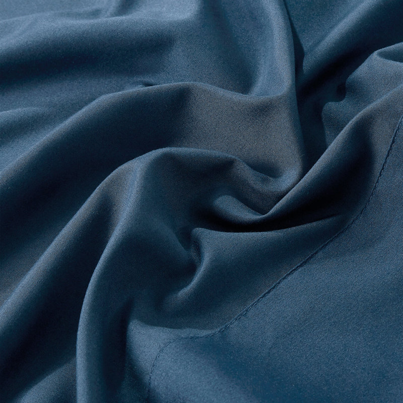 Ensemble de draps en microfibre Jcrown, Ensemble de draps pour lit double avec 2 taies d'o, Bleu marine