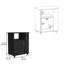 Armoire à porte simple inférieure H 29 po, une tablette ouverte, trois tablettes latérales inférieures-1848067518