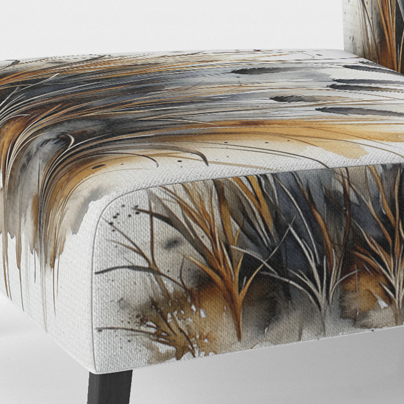 Upholstered Accent Chair, Slipper Armless