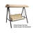 APEX GARDEN Replacement Canopy for Model #GSS00132D Cunningham 3-Seater Patio Swing