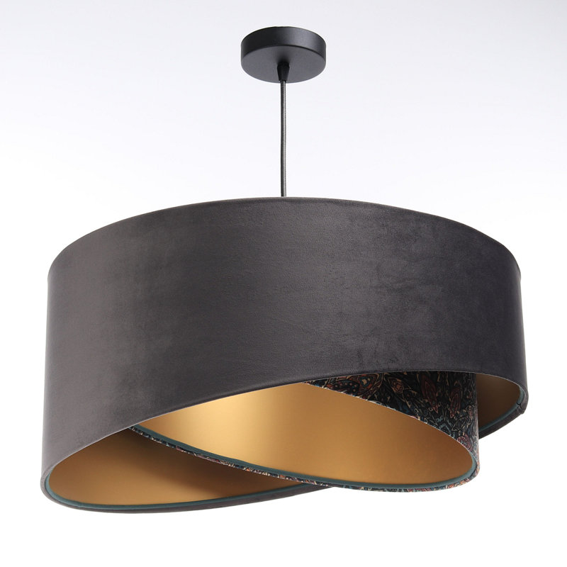 Arbas 1 - Light Single Pendant, Gray/Gold