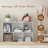 Natural freestanding bookshelf storage cabinet with closed back panel, a multifunctional display and storage unit suitable for living rooms, bedrooms, and home offices-916077977-916077974