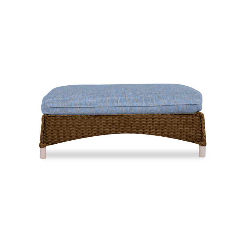 Mandalay Outdoor Ottoman, Demo Skyway, Linen