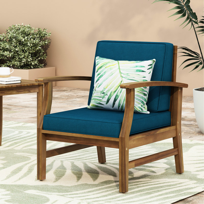 Fauteuil club Blue Wood