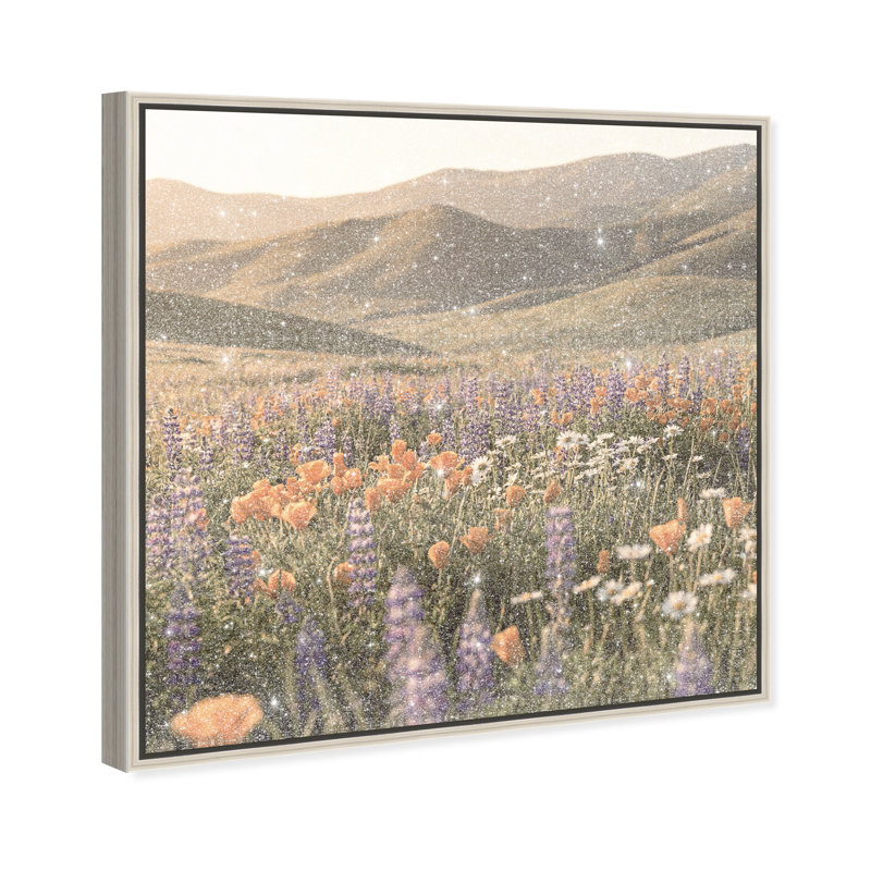 Lavender Hill Print by Oliver Gal, 21" H x 21" W, Silver Floater Frame