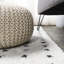 Pele Modern Geometric Dot Shag White/Grey Rug-1641258930