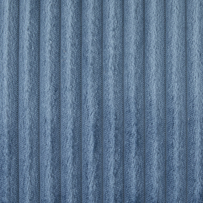 Canapé modulaire 63,7 po Modern, Velours côtelé bleu