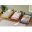 Triple lits simples superposés, lit superposé simple au-dessus d'un lit simple en métal robuste pour enfants, lits superposés en métal avec garde-corps, échelle et rangement, facile à assembler-182109839