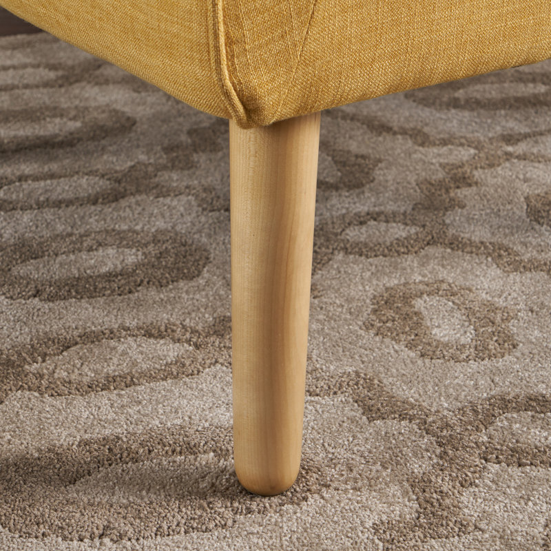 Chaise d'appoint Vanleuven, Polyester jaune