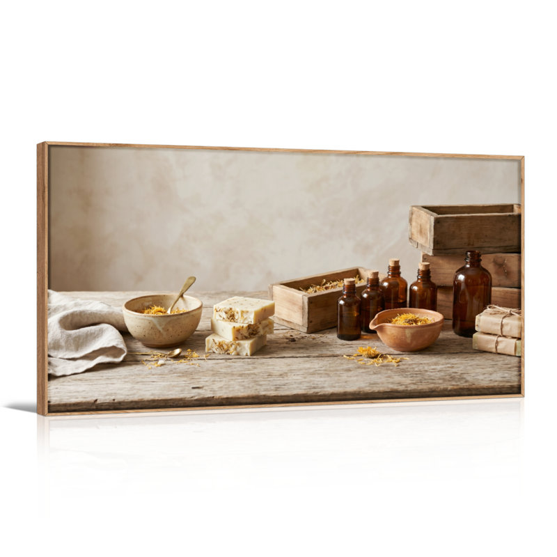Ensemble de 1 tableau sur toile rustique, L 40 po x H 20 po, Naturel