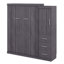 Lit escamotable avec garde-robe et tiroirs, lit de rangement, peut être plié dans une armoire