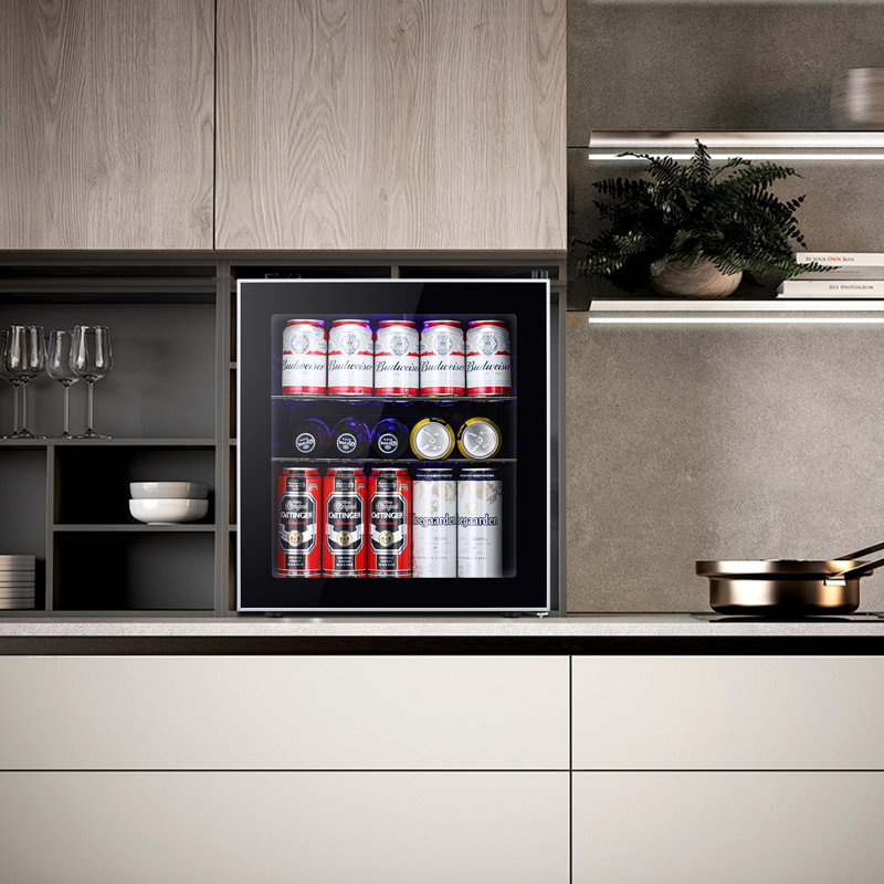 Réfrigérateur à vin et à boissons à zone unique avec tablette réglable de 1,6 pi³ et moins de 38DB