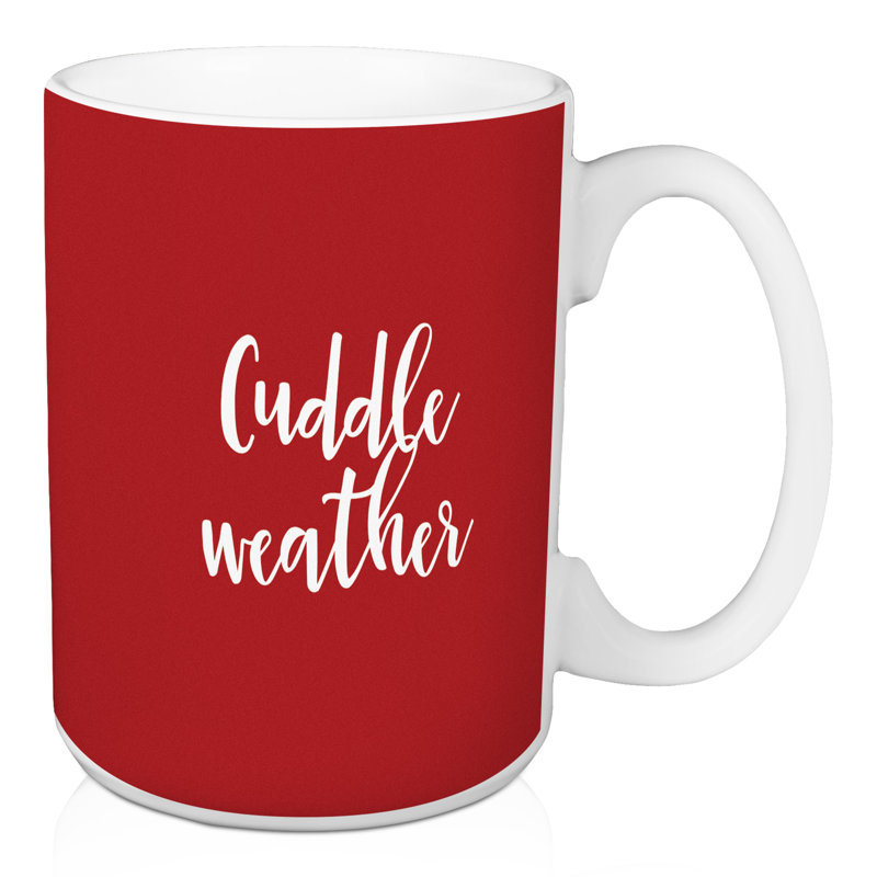Grande tasse à café cuddle weather Hampson, Rouge