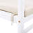 Outdoor Dining Chairs Set Of 2, Acacia Wood Patio Armchair With Rope Design Back And Water Repellent Cushion, White Frame, 400Lbs Weight Capacity