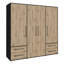 Minija 4 Door Manufactured Wood Wardrobe-1652168114