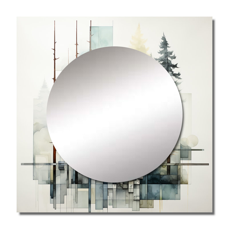Rezwan - Grand miroir mural carré pour chambre à coucher, 23 po x 23 po
