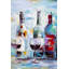 Quatre bouteilles de vin - Reproduction d'art encadrée contemporaine