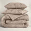 Luxury Brushed Microfiber Pintuck Duvet Cover Set - Soft, Wrinkle-Resistant, All-Season Bedding-123650752-123650756
