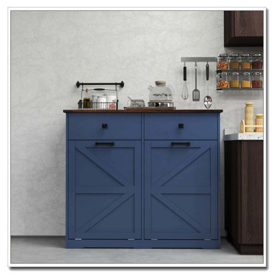 Laundry Sorter Cabinet, Tilt Out Trash Cabine