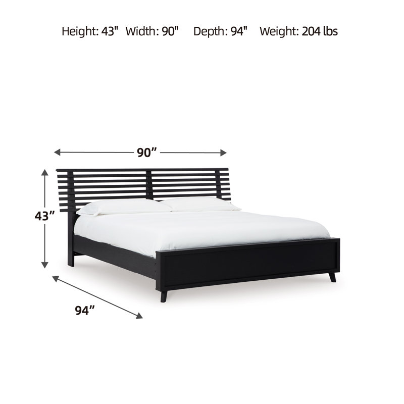 Danziar King Slat Panel Bed, King