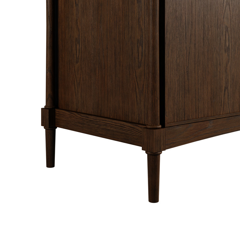 Kinnsden 36" W Single Vanity, Sable Oak, Tajnar Eclos, 8" Widespread