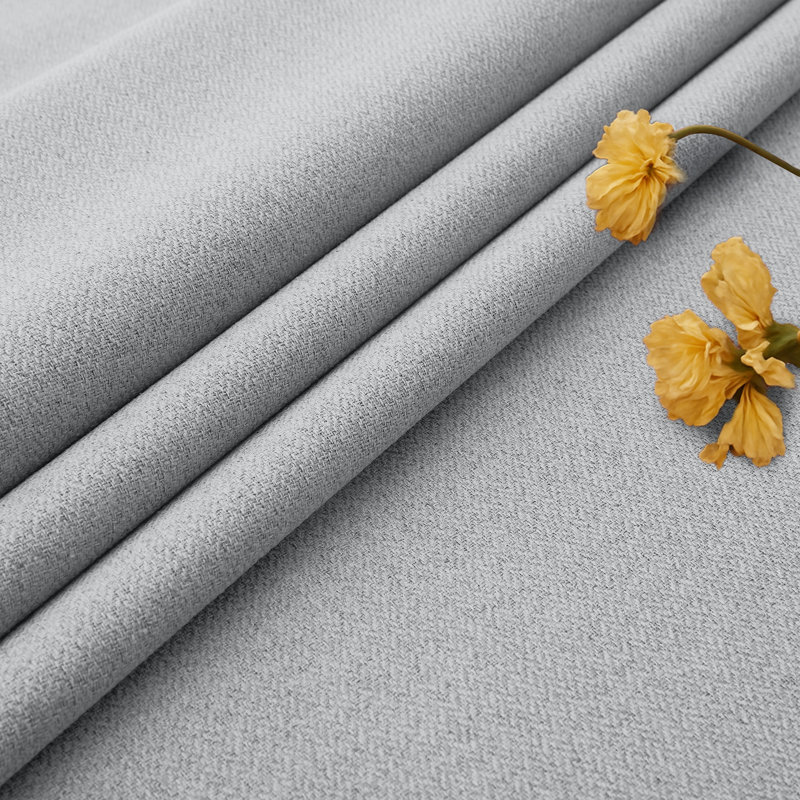 Linen Blackout Eyelet Curtain, 168cm Width x 183cm Drop, Grey