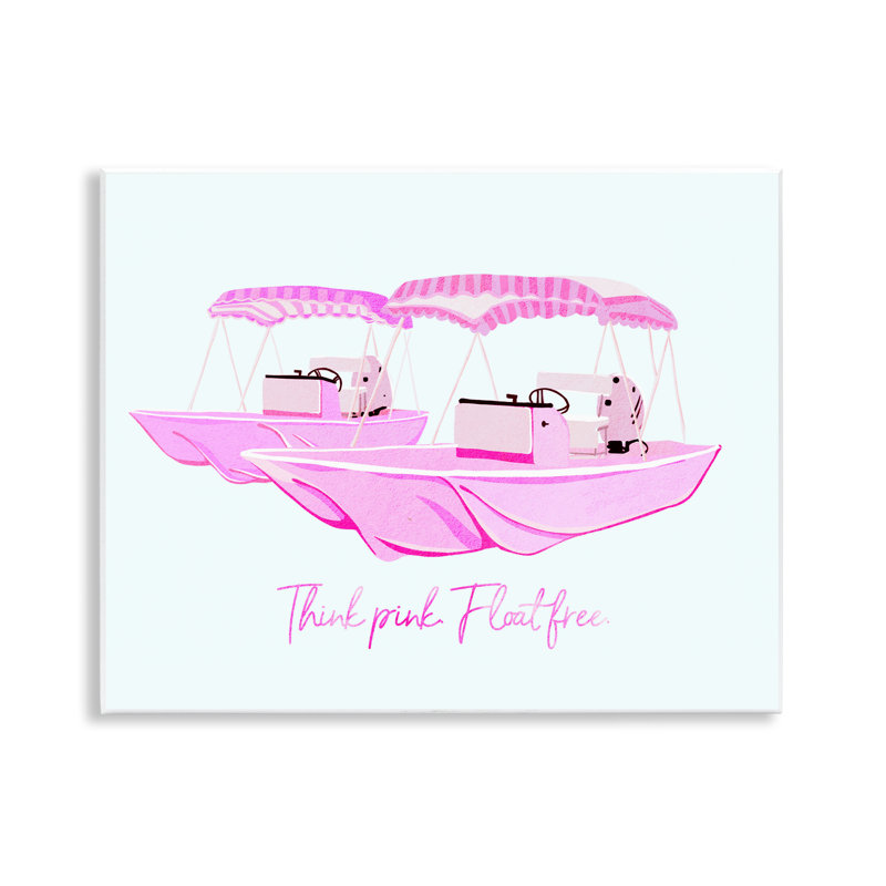 Plaque murale «Think Pink Float Free», design par Ziwei Li