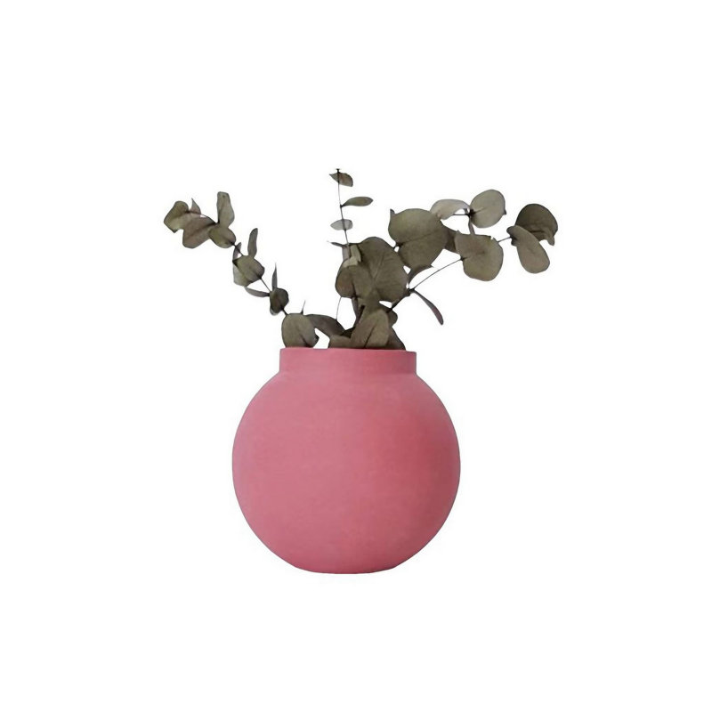 Courtne Ceramic Table Vase, Pink, 13cm H x 13cm W x 23cm D