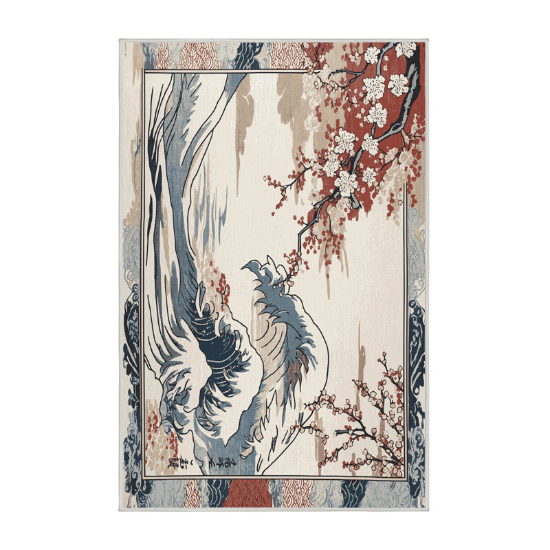Shimmering Sakura Rug, Rectangle 2' x 3'