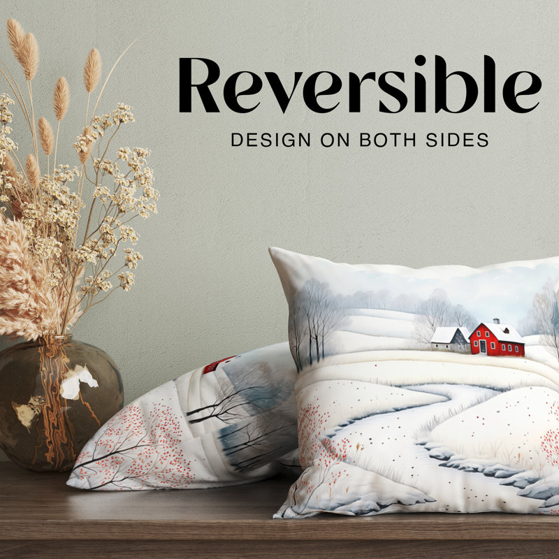 Housse de coussin Red Country House, H 16 po x l 16 po