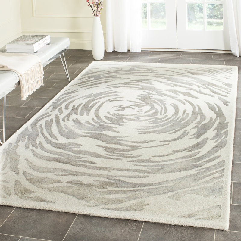 Tapis en laine touffeté à la main Jefferson, Rectangle de 5 pi x 8 pi