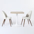 Ensemble de salle à manger 3 pièces Tulip Square avec table 24 "et 2 chaises rembourrées